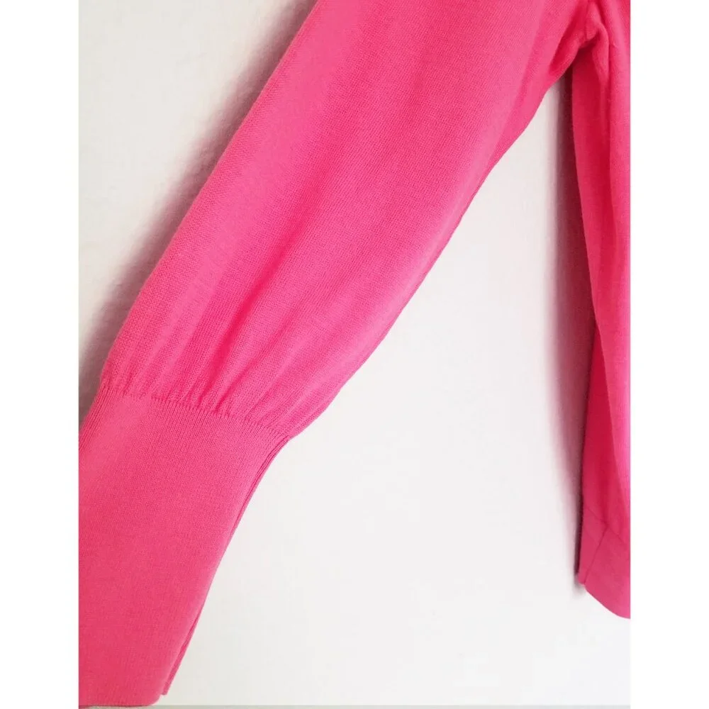 Chico’s Big Heart Pink Pullover Sweater Lightweight Jumper Plus Size XXL $90 - Picture 13 of 16